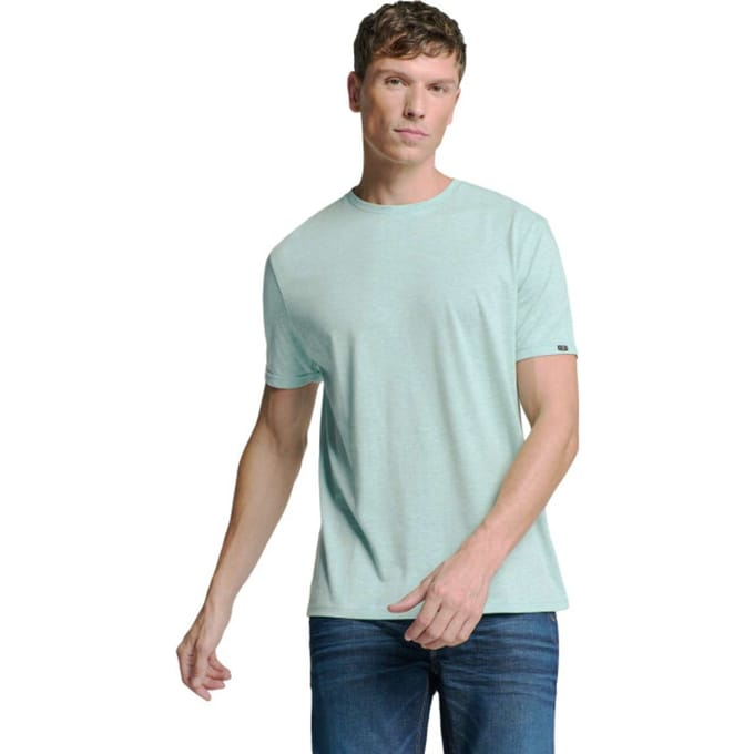 No Excess T-shirt Crewneck Melange Ice Größe: XL | Basic T-Shirts Outlet | Herren