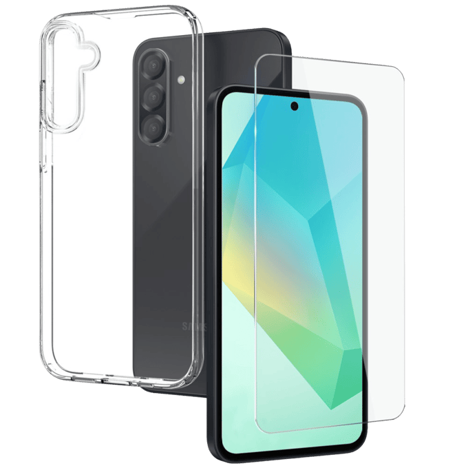 Northjo Samsung Galaxy A36 Hoesje en Screenprotector Transparant