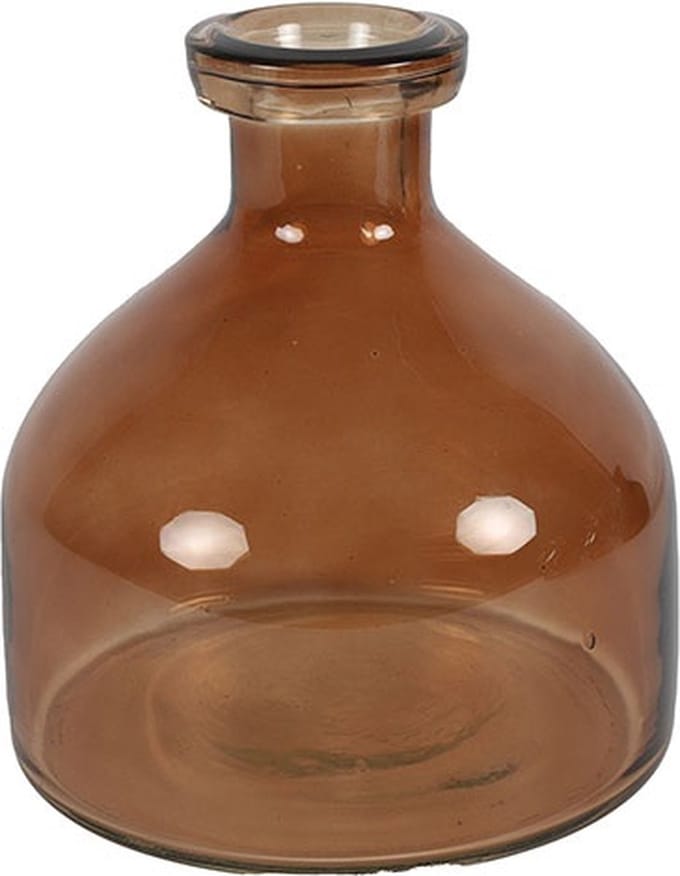 Countryfield Fles Missy glas L18B18H20CM bruin