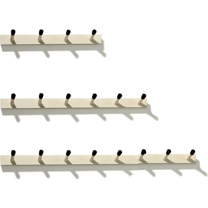 Moormann - Rechenbeispiel plank met haken - zwart - S - bruin