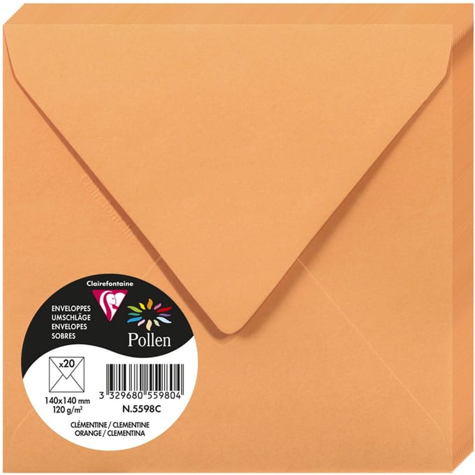 Stuifmeel van Clairefontaine enveloppe 140 mm, gemzen