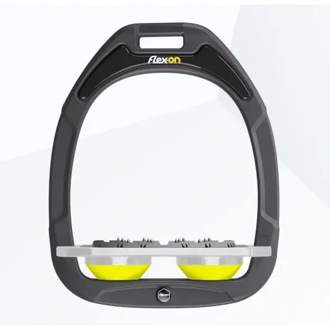 Platte Ultra Grip Beugels Antraciet/Grijs/Geel Flex-On Green Composite