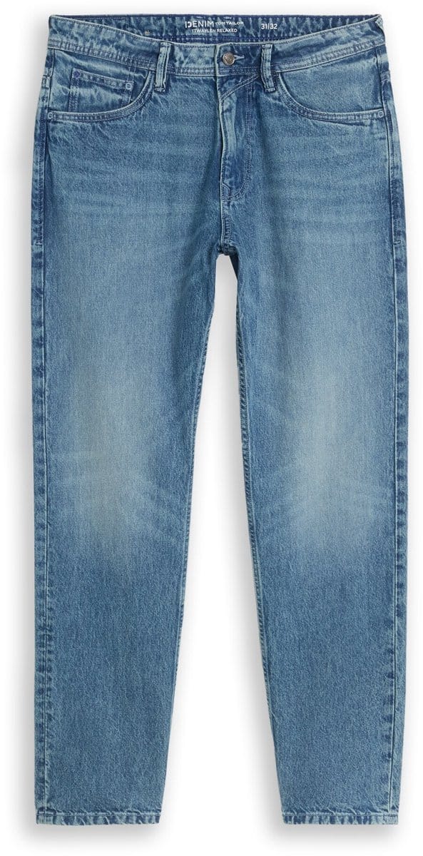 Tom Tailor Denim - TTWAYLEN RELAXED-jeans - Maat 36/32 - mid stone wash denim