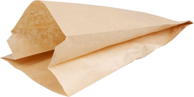 Papieren zakken-Bruin - 34 x 16 x 10 cm - Set 50 stuks