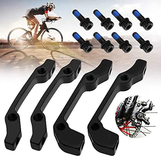 4 Stuks Fiets Schijfrem Adapter Ultralicht voor 140/160/180 Rotoren