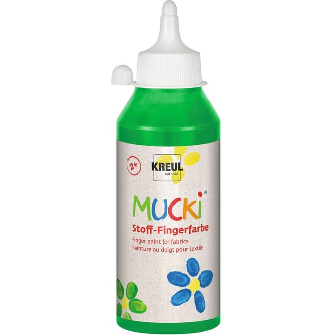 MUCKI-stof-Vingerverf, 250 ml - Groen