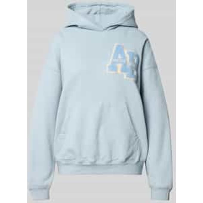 relaxed fit hoodie met logodetail