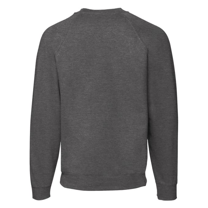 Fruit Of The Loom Unisex Raglan Mouwen Belcoro® Sweatshirt (Donker Heather)