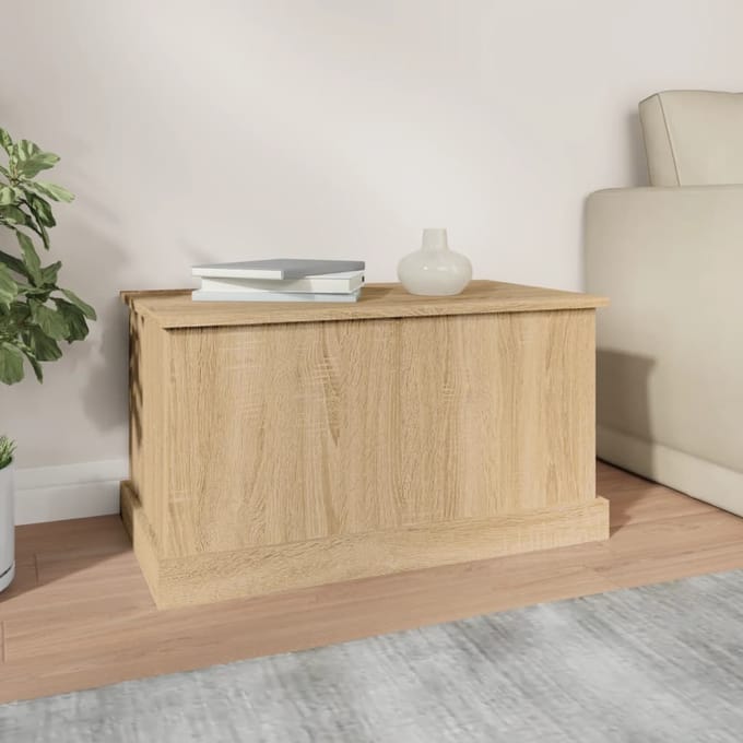 vidaXL - Opbergbox - Sonoma - Eiken - 70x40x38 - cm - Bewerkt - Hout