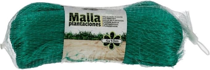 Gerimport Vogelnet/vijvernet - groen - polyethylene - 5 x 10 meter - moestuin beschermnet