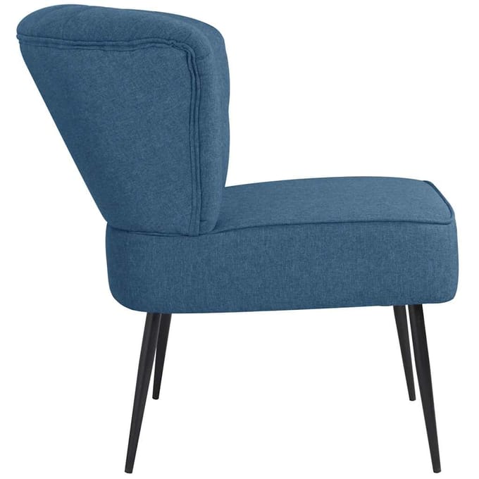 vidaXL - Cocktailstoel - stof - blauw