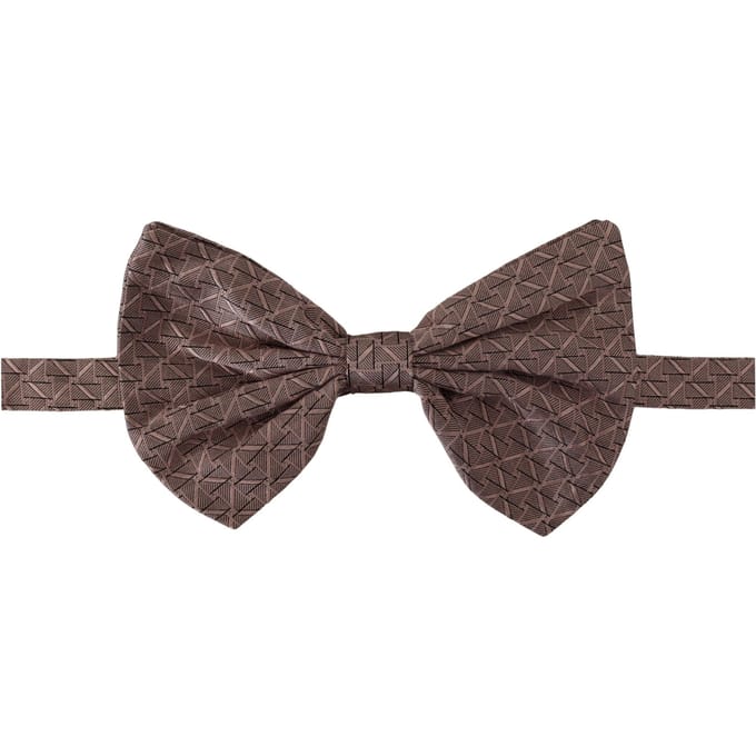 Dolce & Gabbana Grijs Fantasieprint Verstelbare Hals Papillon Strik Herenstropdas