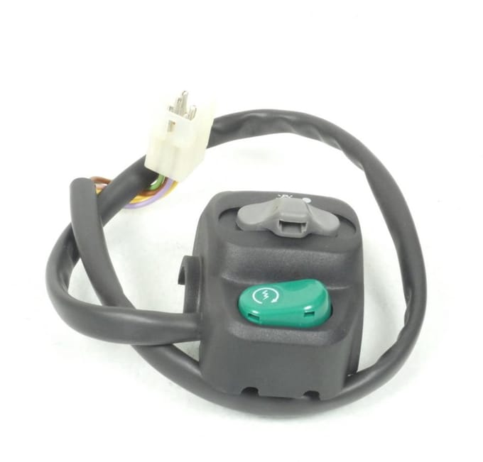 Partie avant Commodo droit pour scooter Peugeot 125 Elyseo 754632 Vert Neuf