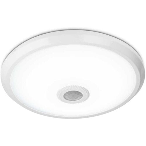 HOFTRONIC LED Plafondlamp - Bewegingssensor & Schemerschakelaar - Rond - Ø29 cm - 12 watt - 1160 Lumen - 6400K daglicht wit - Wit - IP20 voor binnen