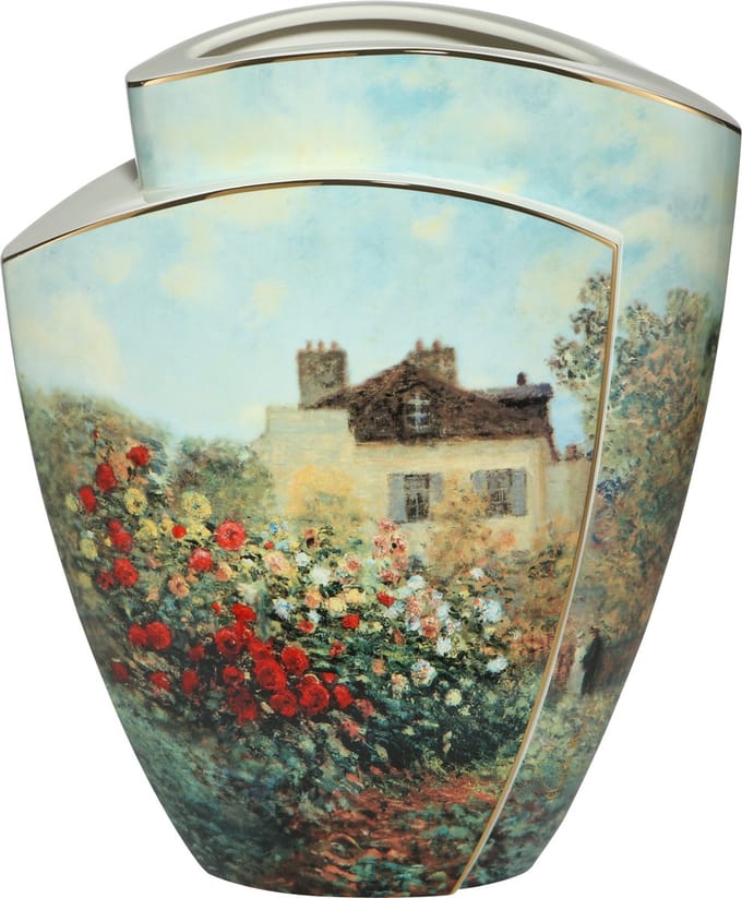 Goebel - Claude Monet | Vaas Het Kunstenaarshuis 43 | Porselein - 43cm - Limited Edition - met echt goud