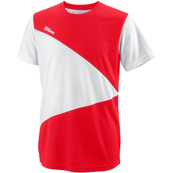 Wilson Team T-shirt Jongens-Rood,Wit