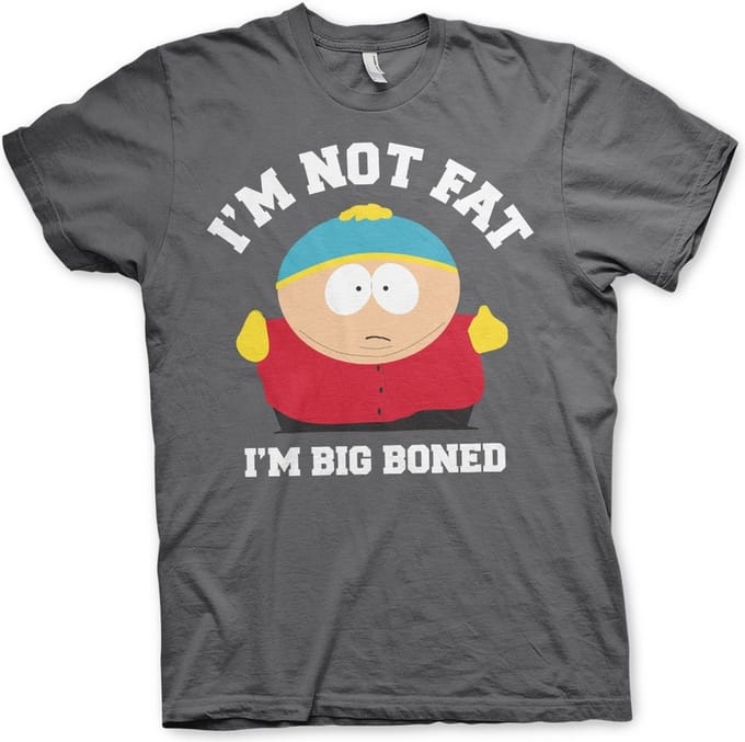 South Park I'm Not Fat I'm Big B-on-T-shirt donkergrijs