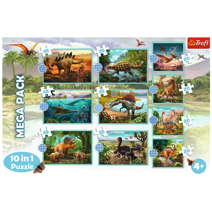 Trefl Puzzle - Meet all the dinosaurs (10in1) 2D Puzzels