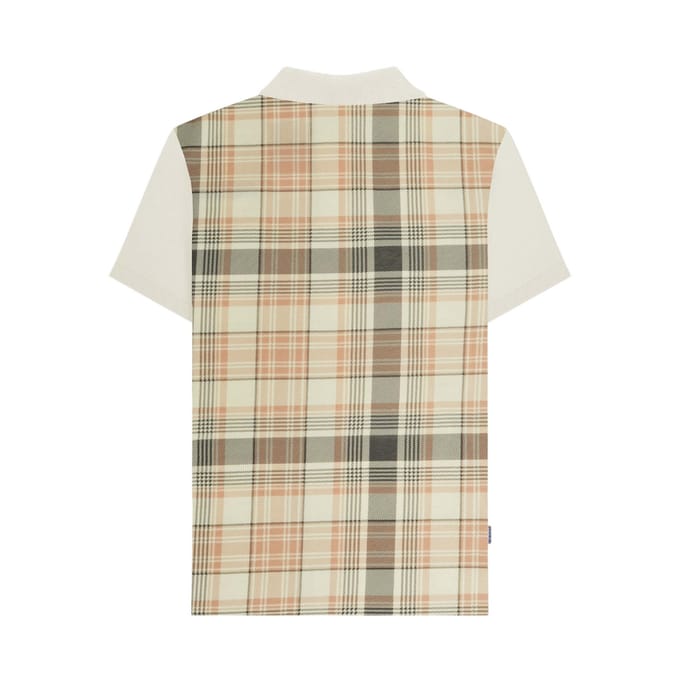 Lambretta Heren Klassiek Geruit Polo Shirt (Tofu)