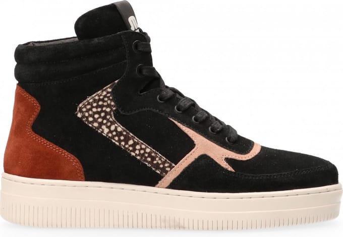 Maruti - Mona Sneakers Zwart - Black - Mauve - Rust - Pixel - 38