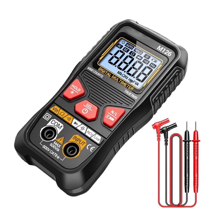 Digitale Multimeter - Automatische Voltmeter - Stroomkring Inspectie - 6000 Metingen - Automatisch Bereik