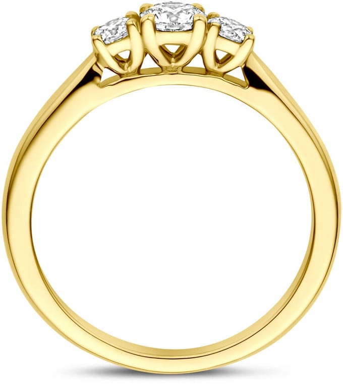 14K Geelgouden Ring Lab Grown Diamant 0.45ct G VS – 4034957