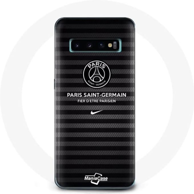 Coque - Paris Saint Germain - Samsung Galaxy S10 Plus - Noir - Souple - Sportif