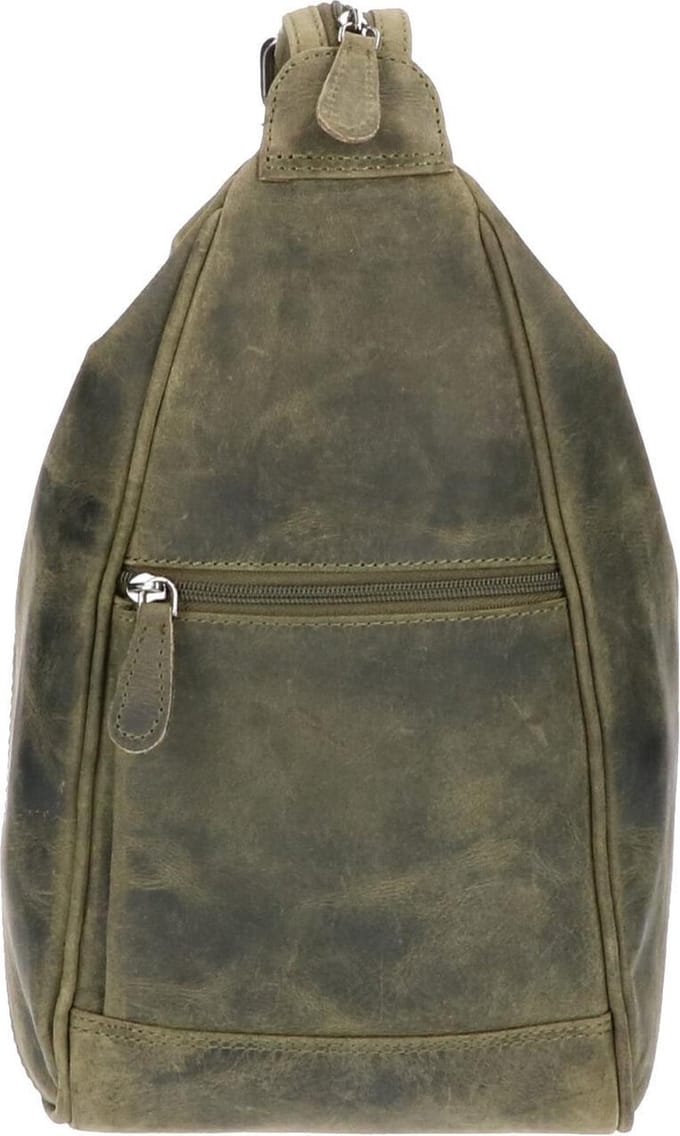 Leather Design Rugzak / Schoudertas Hunter Groen