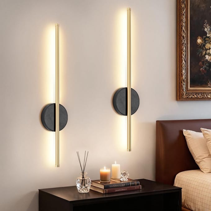 Draadloze Oplaadbare Wandlamp Set van 2 met Afstandsbediening en 3 Kleurtemperaturen