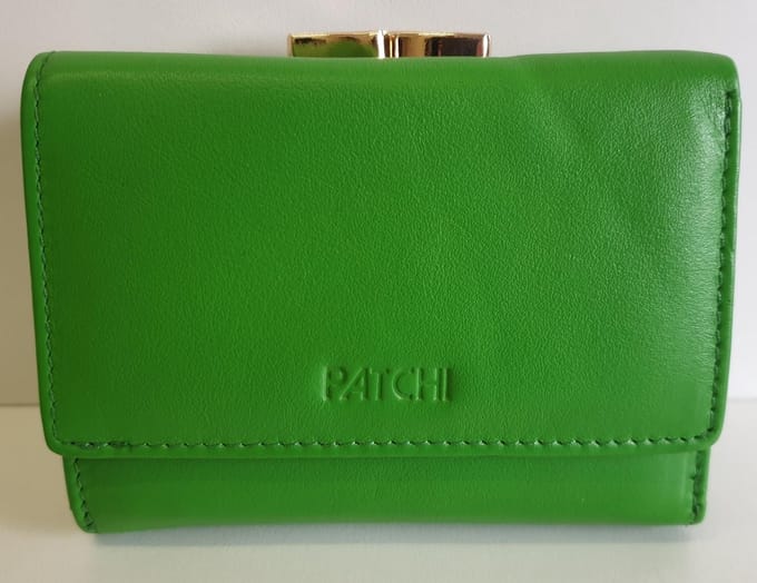 Patchi Beugelportemonnee Groen
