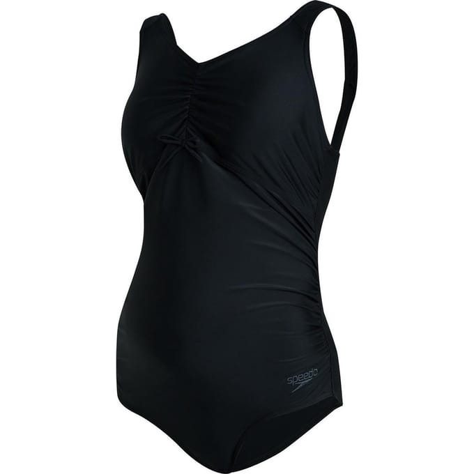 Speedo  - Maat M - Essential U-Back Maternity Badpak Dames - Zwart