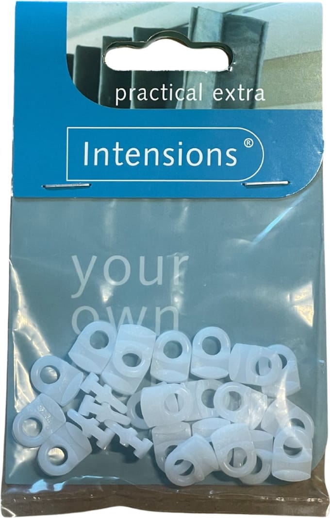 Intensions Glijder Flat Rail 10 stuks wit