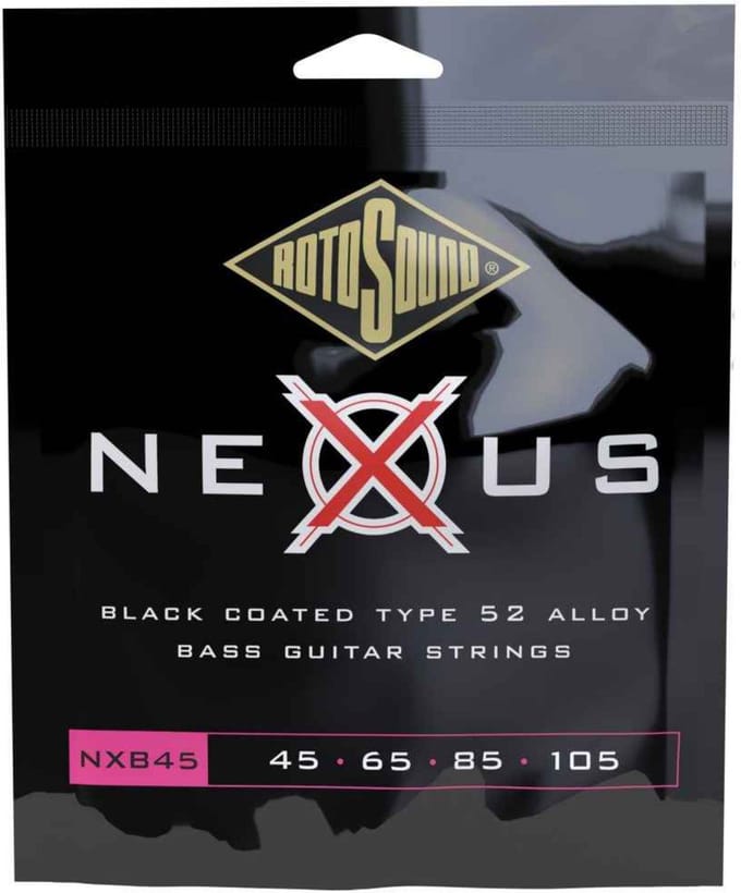 Rotosound NXB45 Nexus Black Coated Bassnaren (45-105)