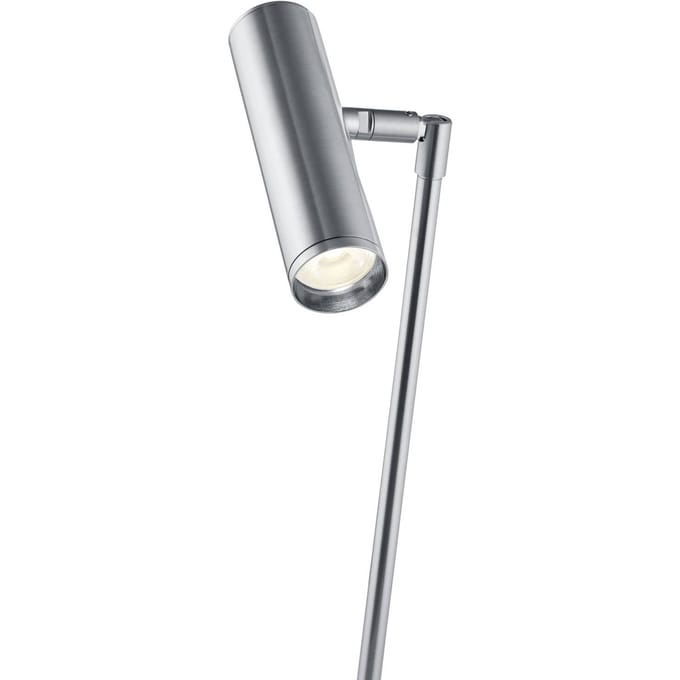 HELL Tom Pro LED tafellamp, mat nikkel, hoogte 47 cm, CCT, dimmer