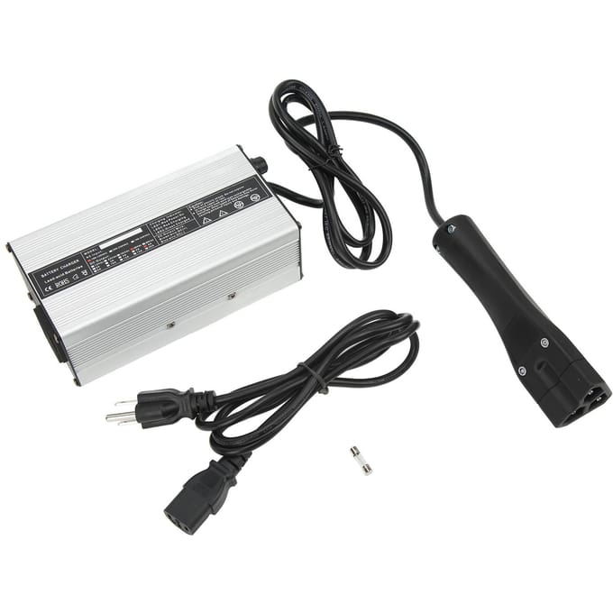 48V 6A Golfkar Acculader Slim Laden RVX Stekker Accubescherming Oplader Vervanging voor E‑Z‑GO white