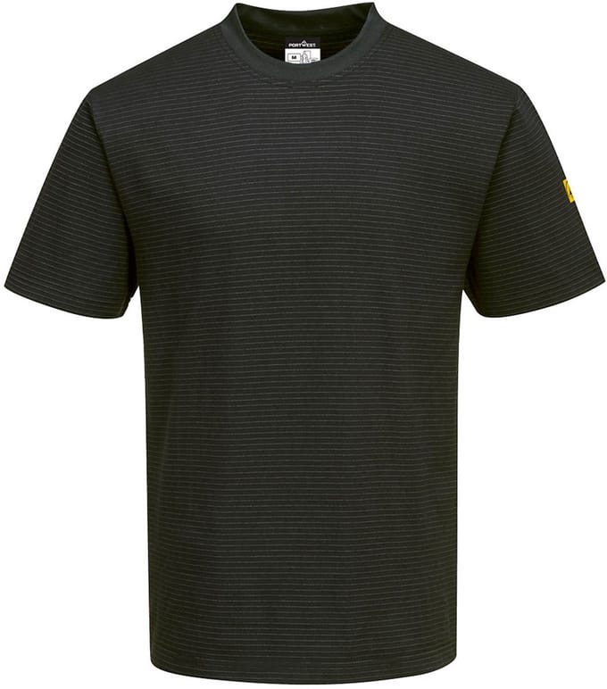 Portwest Antistatisch ESD T-Shirt AS20 - Zwart - XXL