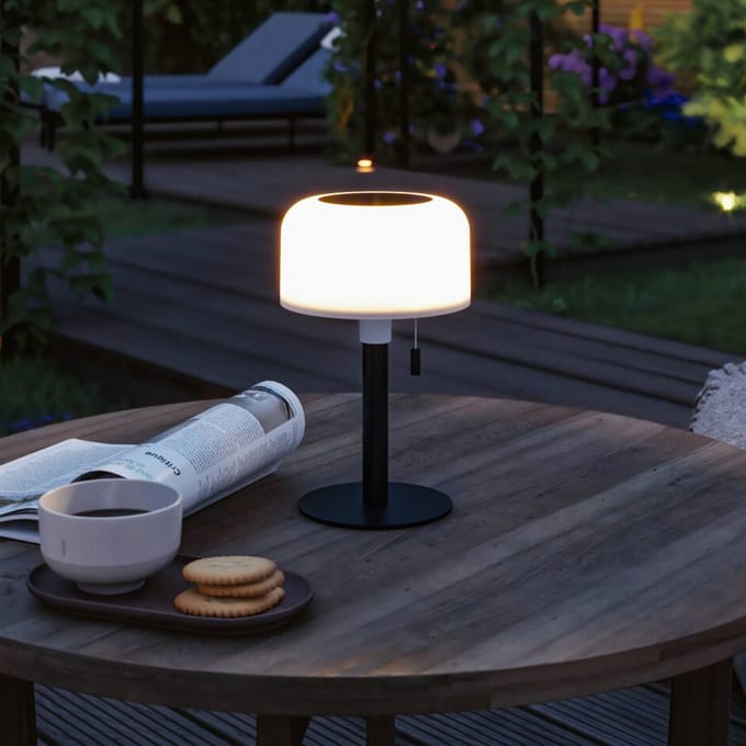 Paulmann 94607 Bartja Tafellamp op zonne-energie 1.6 W Warmwit Zwart