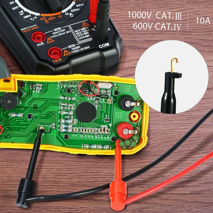 MK30 21 stuks elektronische meetsnoerensets Multimeterkabel met krokodillenklemmen Vervangbare sondetips