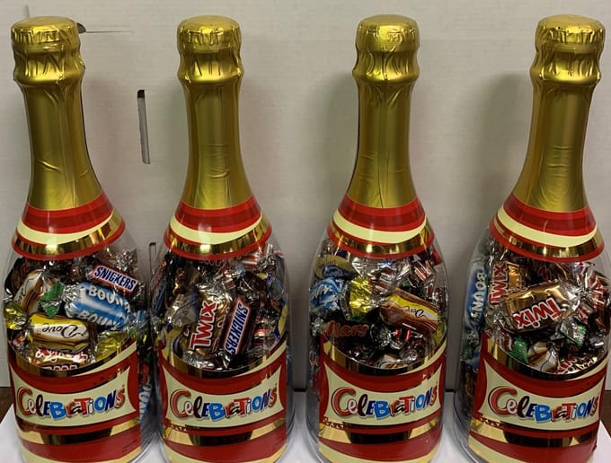 Mars Celebrations Champagne 4 flessen