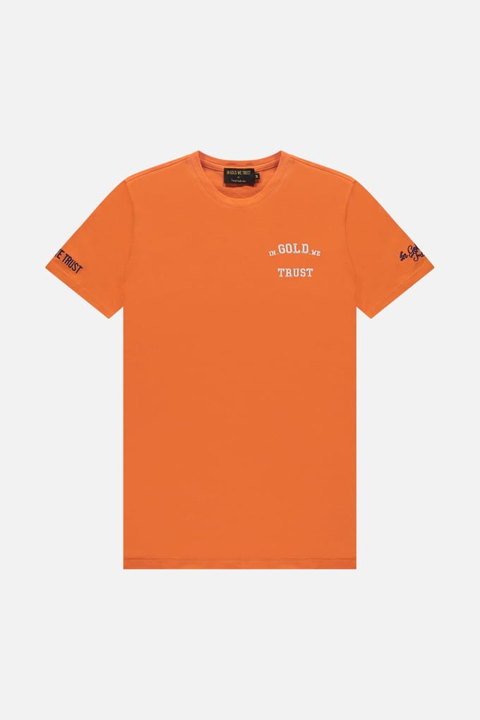 In Gold We Trust The Pusha Orange Größe: S | Hemden Outlet | Unisex | Orange
