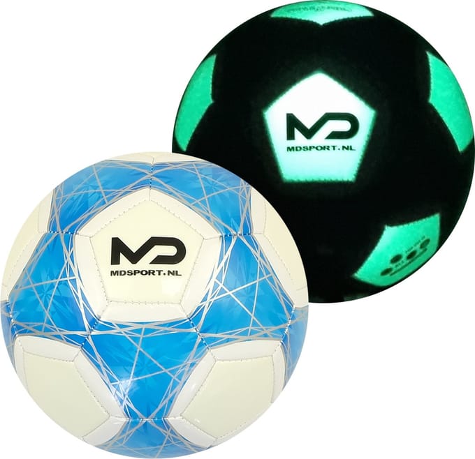 MDsport - Glow in the dark voetbal - Blacklight voetbal