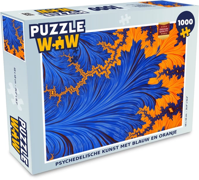 Puzzel Bladeren - Kunst - Psychedelisch - Legpuzzel - Puzzel 1000 stukjes volwassenen
