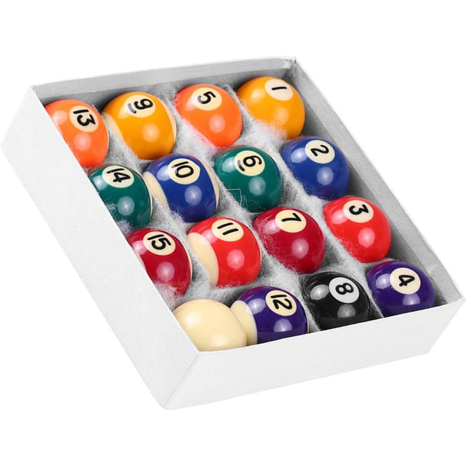 25MM   38MM Set de Boules de Billard pour Enfants Résine Petites Boules de Billard Jeu Complet 38mm / 1.5in