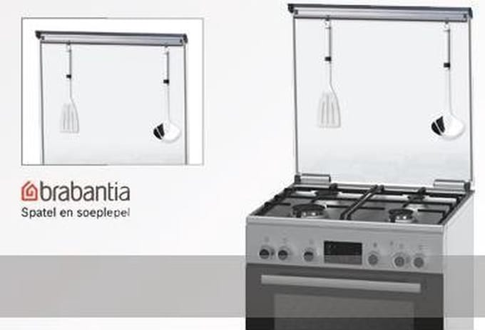 Bosch fornuis accessoire set van 2 haken + 1 greep voor EasyStore 17 cm