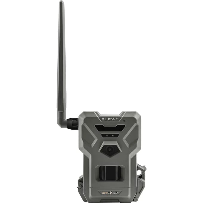 Spypoint FLEX-M Wildcamera 28 Mpix Geluidsopnames, 4G beeldoverdracht, GSM-module Grijs-groen (mat)