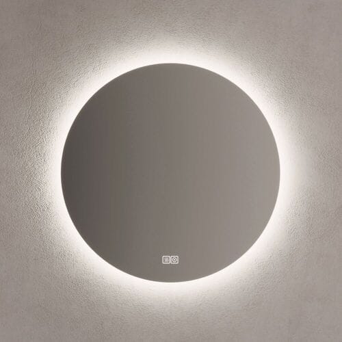 Kronenbach Moon bathroom mirror Ø 80 cm with mirror heating