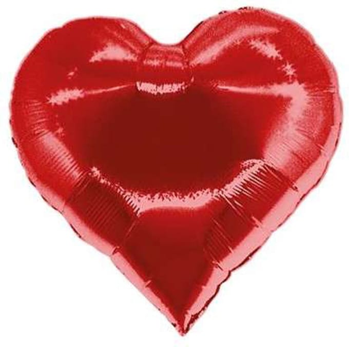 Folieballon Casino Hart Rood 76 cm