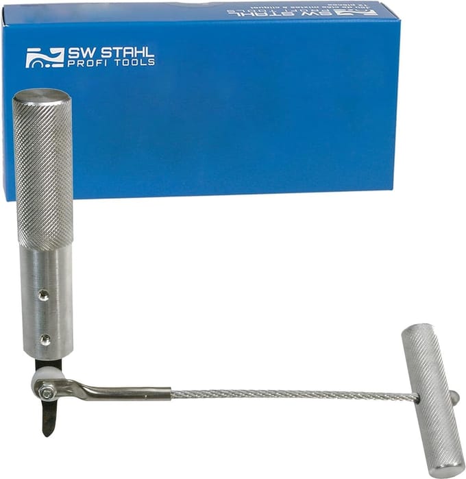 SW-Stahl 40002L-1 Glazuurmes met trekkoord