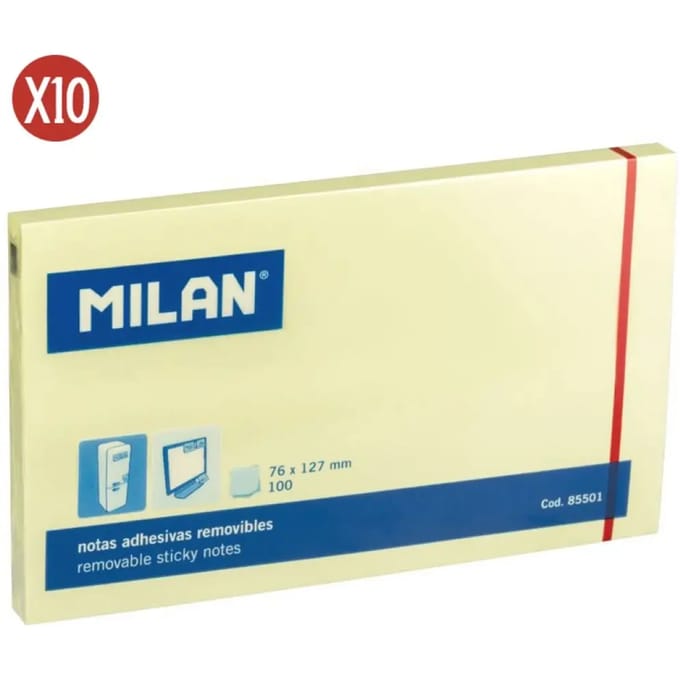 Blocnote met 100 stickers Milan (x10)