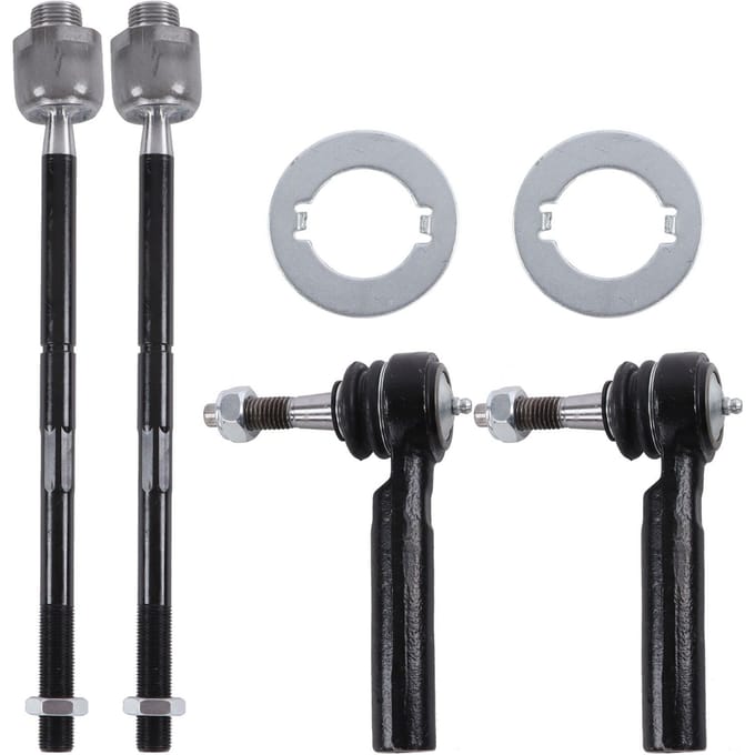 4 stuks Spoorstangeinden Binnen Buiten Set Modificatie Vervanging voor Chevrolet Silverado 1500 LT 2007 gray